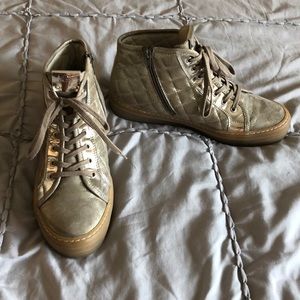 Women’s AGL Gold Metallic Sneakers